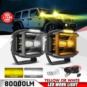 COLIGHT LED Driving Light Pods 5" Inch 500W Spot Flood Combo w/ Side Shooter DRL by Toptiger 4x4 – image 3 of 11