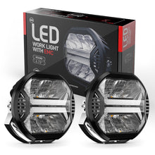 5.75-inch Premium LED Headlight 42W 12000LM 2pcs X-DRL E-Mark IP67 9-32V Wiring Harness for DT UAZ Niva