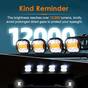 5.75-inch Premium LED Headlight 42W 12000LM 2pcs X-DRL E-Mark IP67 9-32V Wiring Harness for DT UAZ Niva by Toptiger 4x4 – image 9 of 9
