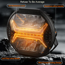 5.75-inch Premium LED Headlight 42W 12000LM 2pcs X-DRL E-Mark IP67 9-32V Wiring Harness for DT UAZ Niva