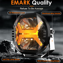 5.75-inch Premium LED Headlight 42W 12000LM 2pcs X-DRL E-Mark IP67 9-32V Wiring Harness for DT UAZ Niva