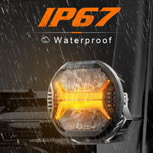 5.75-inch Premium LED Headlight 42W 12000LM 2pcs X-DRL E-Mark IP67 9-32V Wiring Harness for DT UAZ Niva
