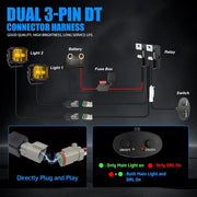 COLIGHT LED Driving Light Pods 5" Inch 500W Spot Flood Combo w/ Side Shooter DRL by Toptiger 4x4 – image 5 of 11